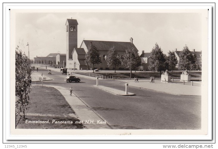 Emmeloord, Panorama Met Ned. Herv. Kerk - Emmeloord