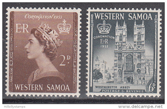 Samoa   Scott No   214-15      Mnh    Year  1953 - Samoa