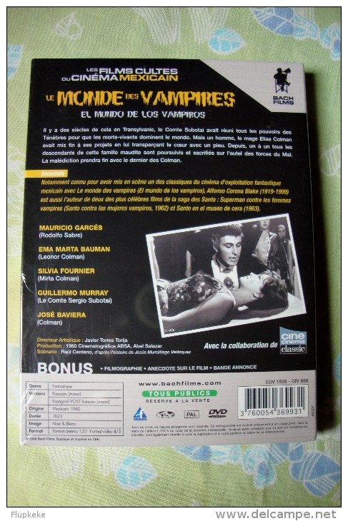 Dvd Zone 2 Le Monde Des Vampires Alfonso Corana Blake 1960 Vostfr + Vfr - Horror