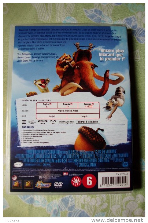 Dvd Zone 2 L'Âge De Glace 2 Ice Age The Meltdown Vostfr + Vfr - Animatie