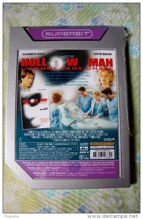 Dvd Zone 2 Hollow Man L'Homme Sans Ombre Paul Verhoeven 2000 Vostfr + Vfr Edition Superbit - Sciences-Fictions Et Fantaisie