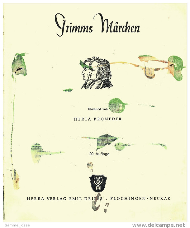 Grimms Märchen  -  Sammelbilder-Album  Herta Broneder , Herba Verlag 1962 -  Komplett Bestückt - Sammelbilderalben & Katalogue