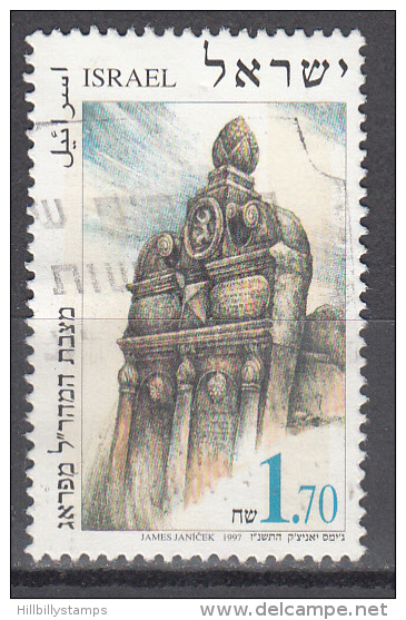 Israel    Scott No.  1302    Used    Year  1997 - Used Stamps (without Tabs)