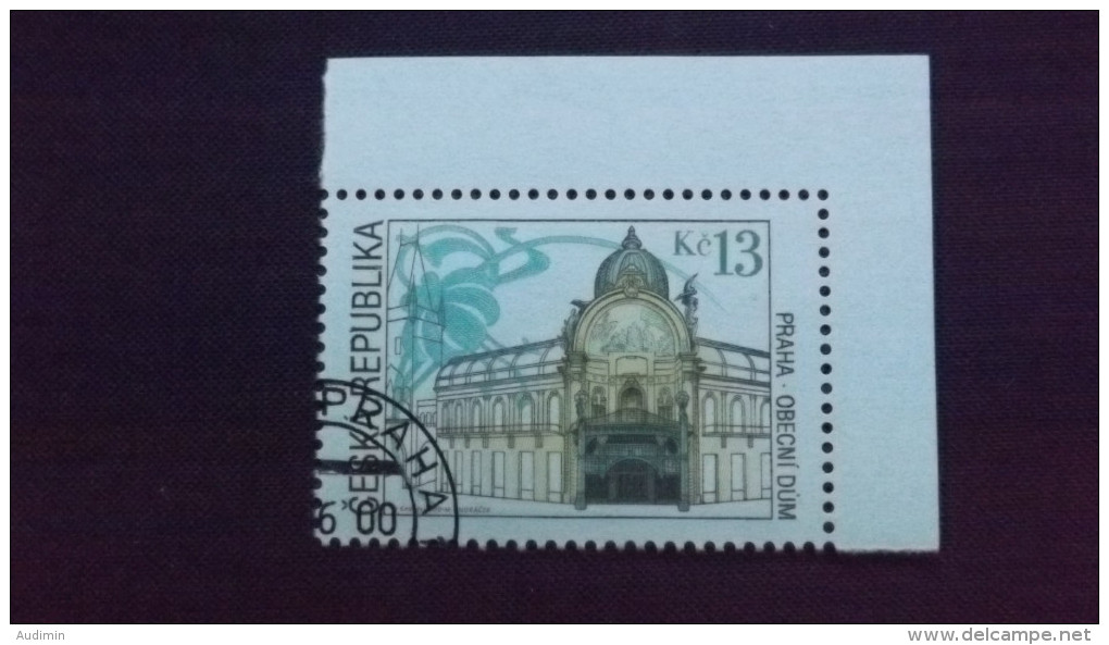 Tschechische Republik, Tschechien 266 Oo/used, Bürgerhaus (Art Nouveau), Prag - Used Stamps