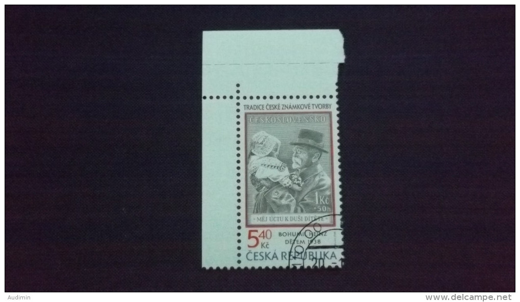 Tschechische Republik, Tschechien 242 Oo/used, Marke Tschechoslowakei MiNr. 390; Von Bohumil Heinz (1894-1940) - Used Stamps