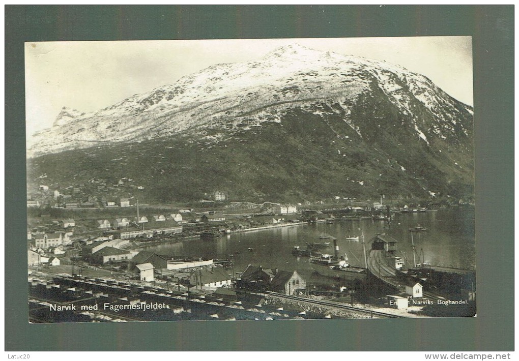 Narvik 1928 Met Fagernestfjeldet - Noorwegen