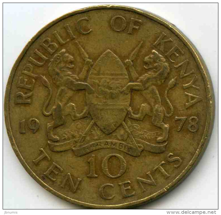 Kenya 10 Cents 1978 KM 11 - Kenya