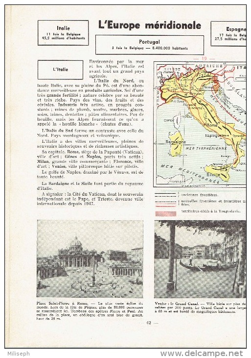 GEOGRAPHIE ELEMENTAIRE - Par Guillaume COLETTE - Editions DESOER , Liège - 1950 -      (3748) - Geografia