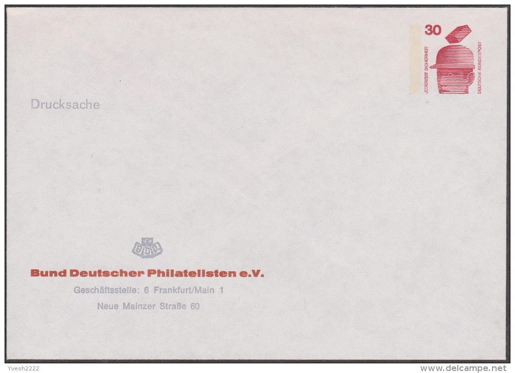 Allemagne 1977. Privatganzsache, Entier Postal Timbré Sur Commande. Bund Deutscher Philatelisten E; V. - Privé Briefomslagen - Ongebruikt