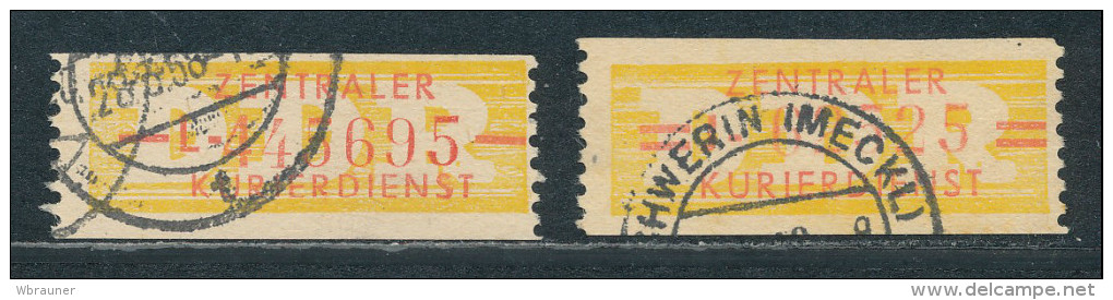 DDR Dienstmarken B 16/17 Gestempelt Originale Mi. 10,50 - Autres & Non Classés