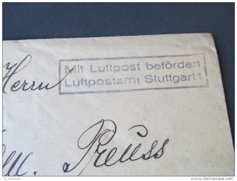 Ungarn 1932 Mit Luftpost Befördert Luftpostamt Stuttgart. MiF. Schöner Beleg!! - Covers & Documents