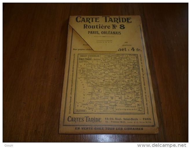 CB3 Carte Routière Taride N°8  - Paris Orléanais - Cartes Routières