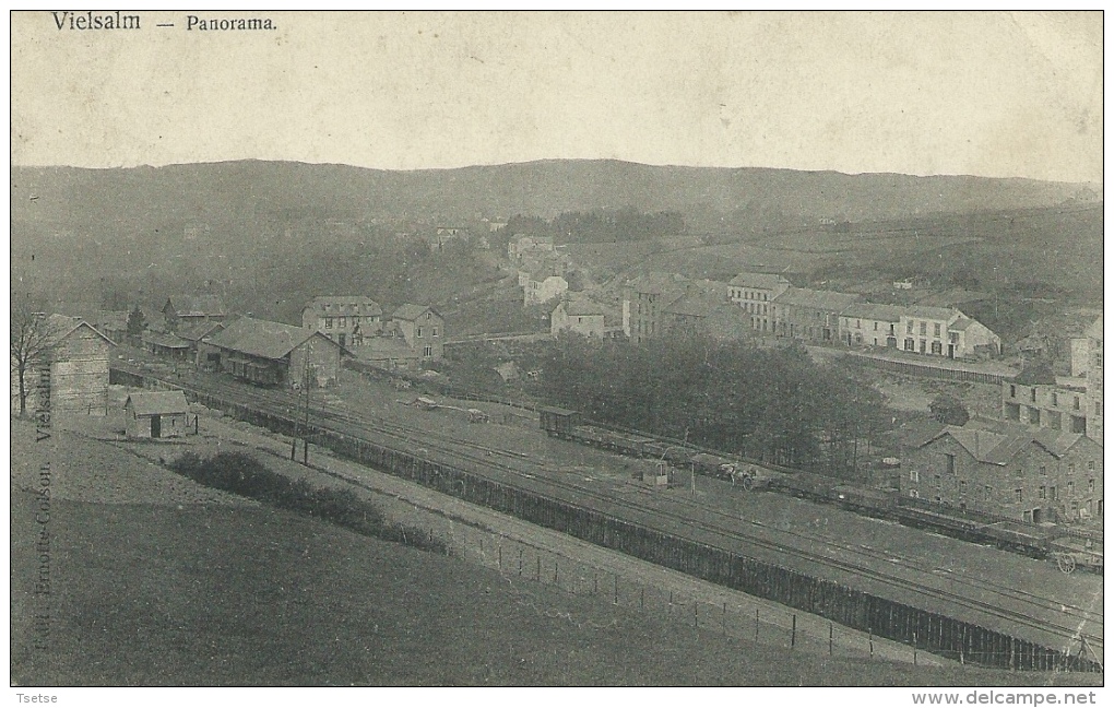 Vielsalm - Panorama... De La Gare - 1912 ( Voir Verso ) - Vielsalm