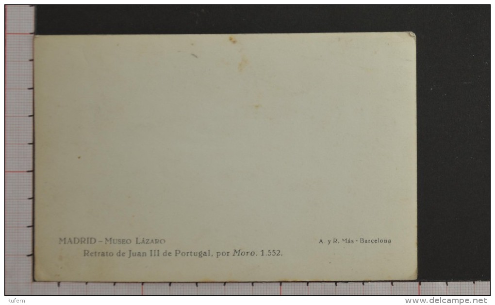 RETRATO DE JUAN III - PORTUGAL - MUSEO LAZARO - MADRID - 2 Scans (Nº08258) - Peintures & Tableaux