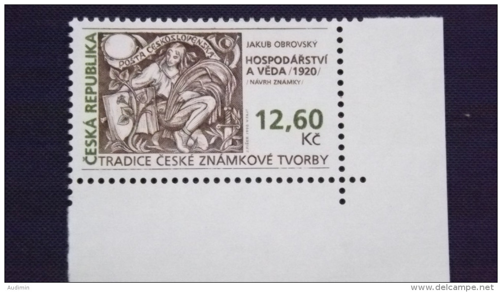 Tschechische Republik, Tschechien 165 **/mnh, Motiv Der Marken Tschechoslowakei MiNr. 183-188; Von Jakub Obrovsky - Unused Stamps