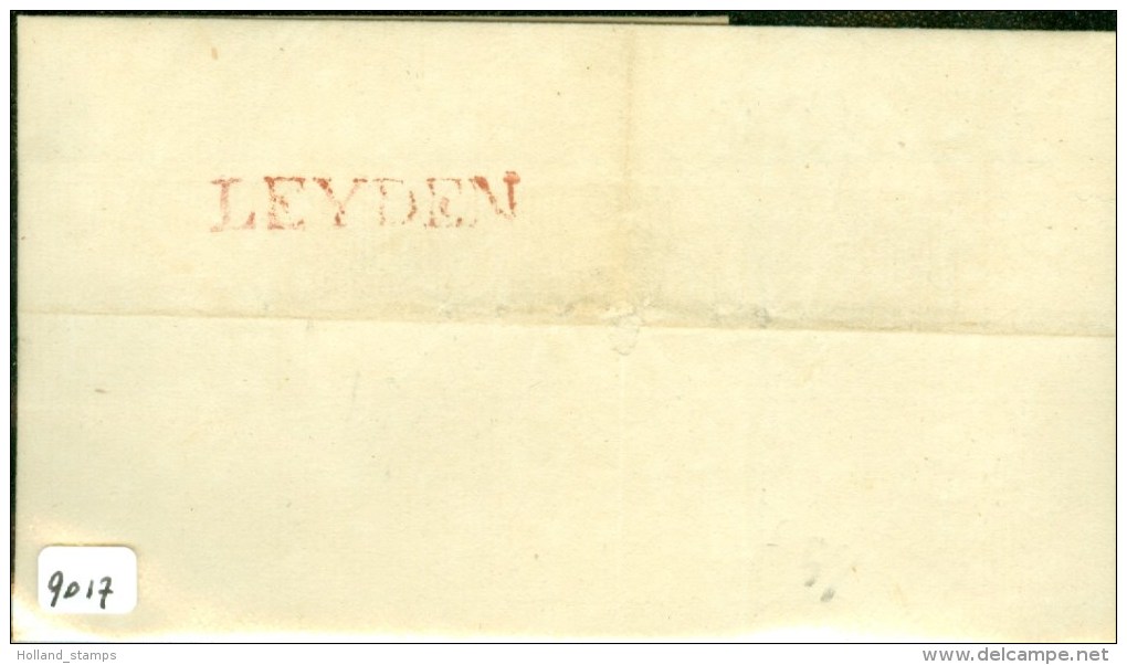 GEKAPT DEPARTEMENTSTEMPEL LEYDEN Op Ongelopen Briefomslag (9017) - ...-1852 Préphilatélie