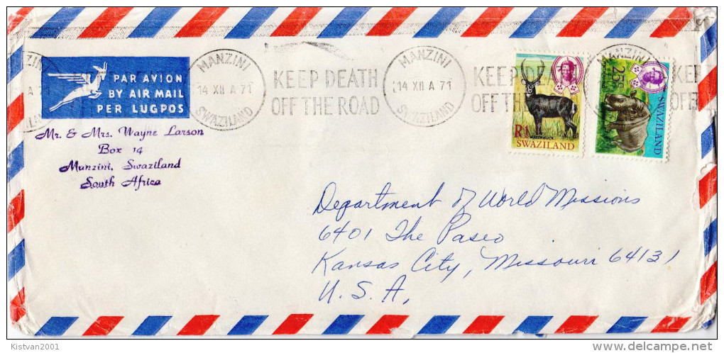 Postal History Cover: Swaziland - Sonstige & Ohne Zuordnung