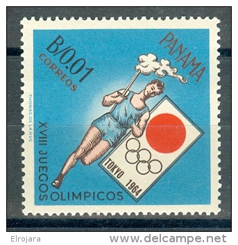 PANAMA Stamp Torchbearer Mint Without Hinge - Summer 1964: Tokyo