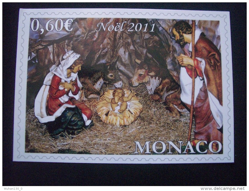 MONACO  De  2011   "   O E T P    Voeux De Noël Et De Bonne Année     "    N°  2804      1 Val . - Errors And Oddities