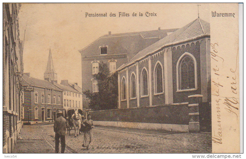 1903  Waremme " Pensionnat Des Filles De La Croix  " - Waremme