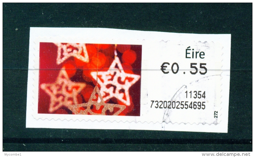 IRELAND  -  2011  Post And Go/ATM Label  Christmas Stars  Used As Scan - Vignettes D'affranchissement (Frama)