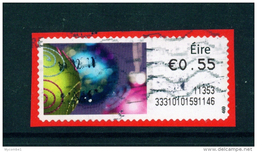 IRELAND  -  2011  Post And Go/ATM Label  Christmas Baubles  Used As Scan - Vignettes D'affranchissement (Frama)