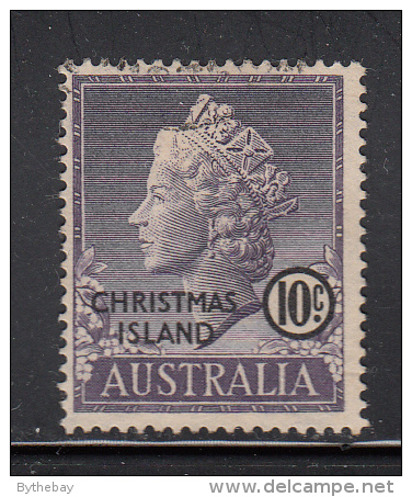 Christmas Island Used Scott #6 10c Queen Elizabeth II - Christmas Island