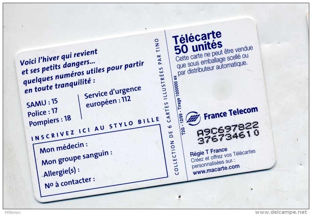 Telecarte 50 U Pingouin - Pingouins & Manchots