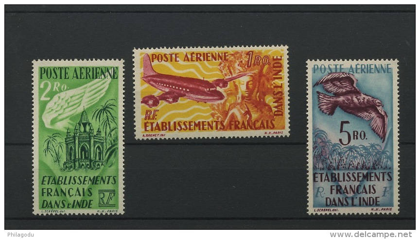 Est Des Indes 1947  Avions 18/20 **   Oiseau  Bird  Cote 36,50 € - Sonstige & Ohne Zuordnung