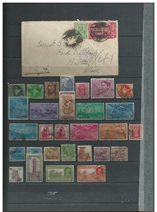 Collection Inde Nombreux Timbres Anciens - Collections, Lots & Séries