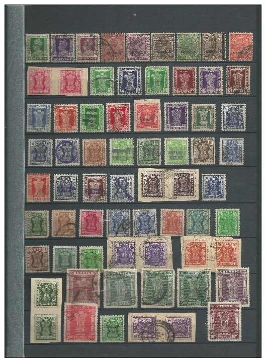 Collection Inde Nombreux Timbres Anciens - Collections, Lots & Séries