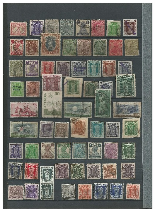 Collection Inde Nombreux Timbres Anciens - Collections, Lots & Séries