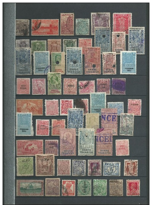 Collection Inde Nombreux Timbres Anciens - Collections, Lots & Séries