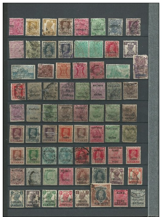 Collection Inde Nombreux Timbres Anciens - Collections, Lots & Séries