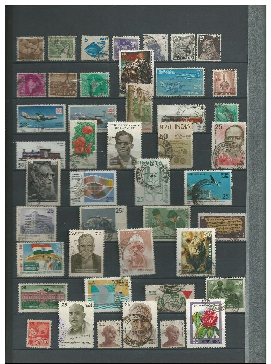 Collection inde nombreux timbres anciens