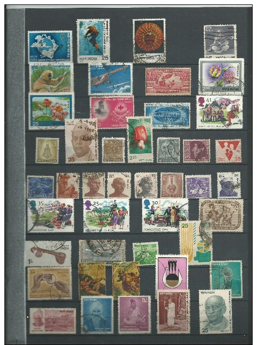 Collection inde nombreux timbres anciens