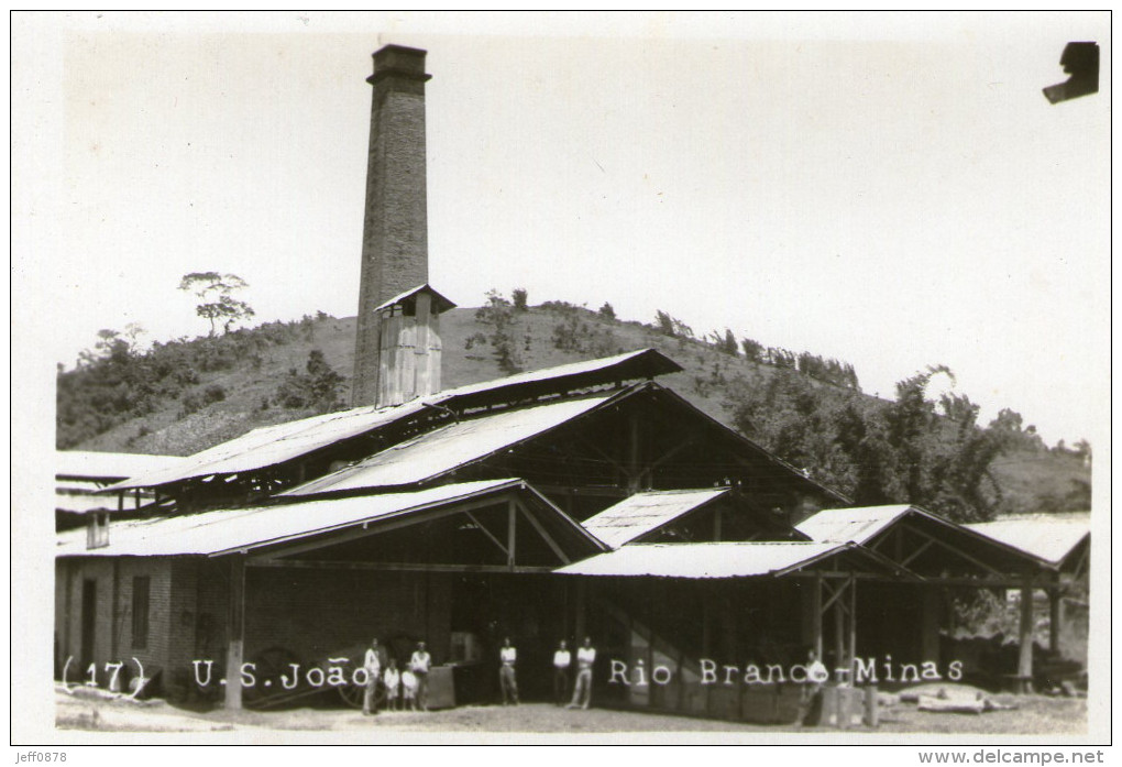 BRESIL - BRAZIL - RIO BRANCO MINAS GERAIS - Usine - Carte Photo - Très Bon état - Autres