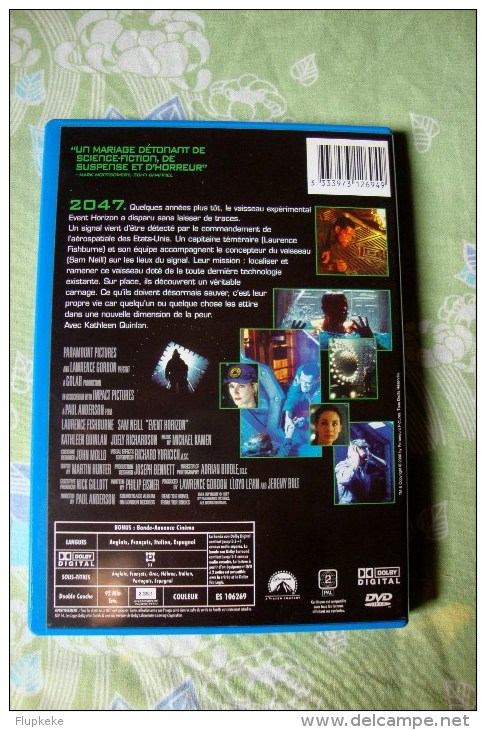 Dvd Zone 2 Event Horizon Le Vaisseau De L'Audelà Paul Anderson Vostfr + Vfr - Horror