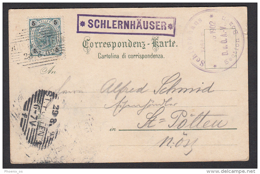 AUSTRIA / ITALY - Dolomiten - Schlernhaus Rosengarten - Tirol - Year 1902, Bolzano - Brixen Im Thale