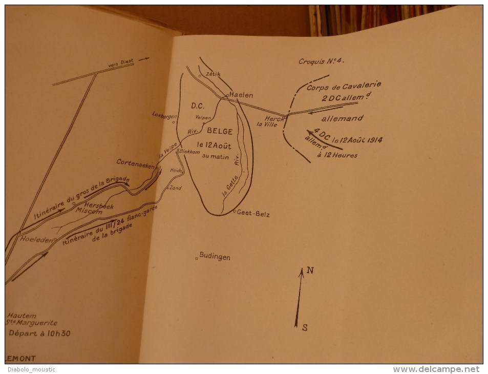 1927 Ecole Spéciale Militaire de St-Cyr COURS D'EMPLOI des ARMES OPERANT en LIAISON au COMBAT ATTAQUE-DEFENSE (Croquis)