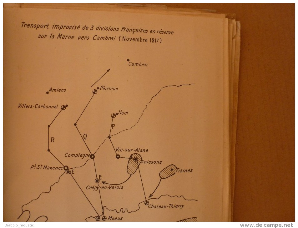 1927 Ecole Spéciale Militaire de St-Cyr COURS D'EMPLOI des ARMES OPERANT en LIAISON au COMBAT ATTAQUE-DEFENSE (Croquis)