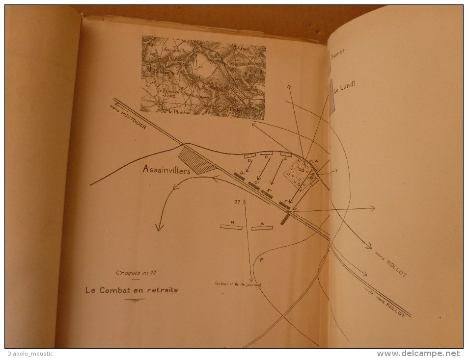 1927 Ecole Spéciale Militaire de St-Cyr COURS D'EMPLOI des ARMES OPERANT en LIAISON au COMBAT ATTAQUE-DEFENSE (Croquis)