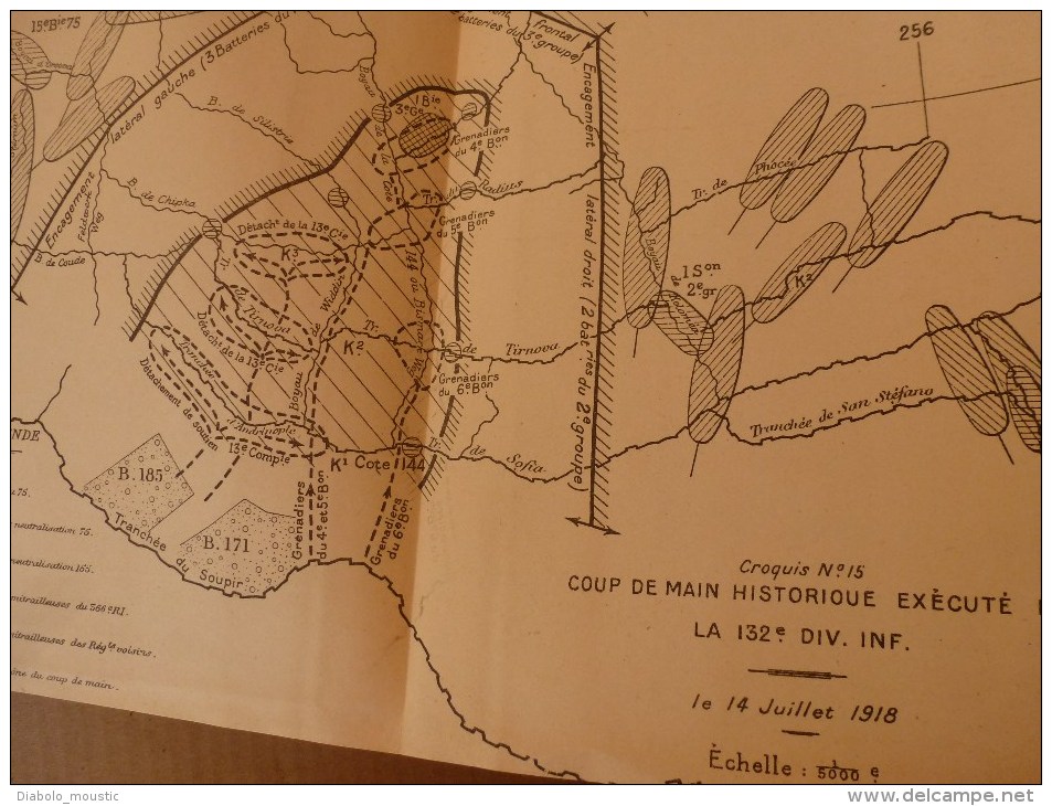 1927 Ecole Spéciale Militaire de St-Cyr COURS D'EMPLOI des ARMES OPERANT en LIAISON au COMBAT ATTAQUE-DEFENSE (Croquis)