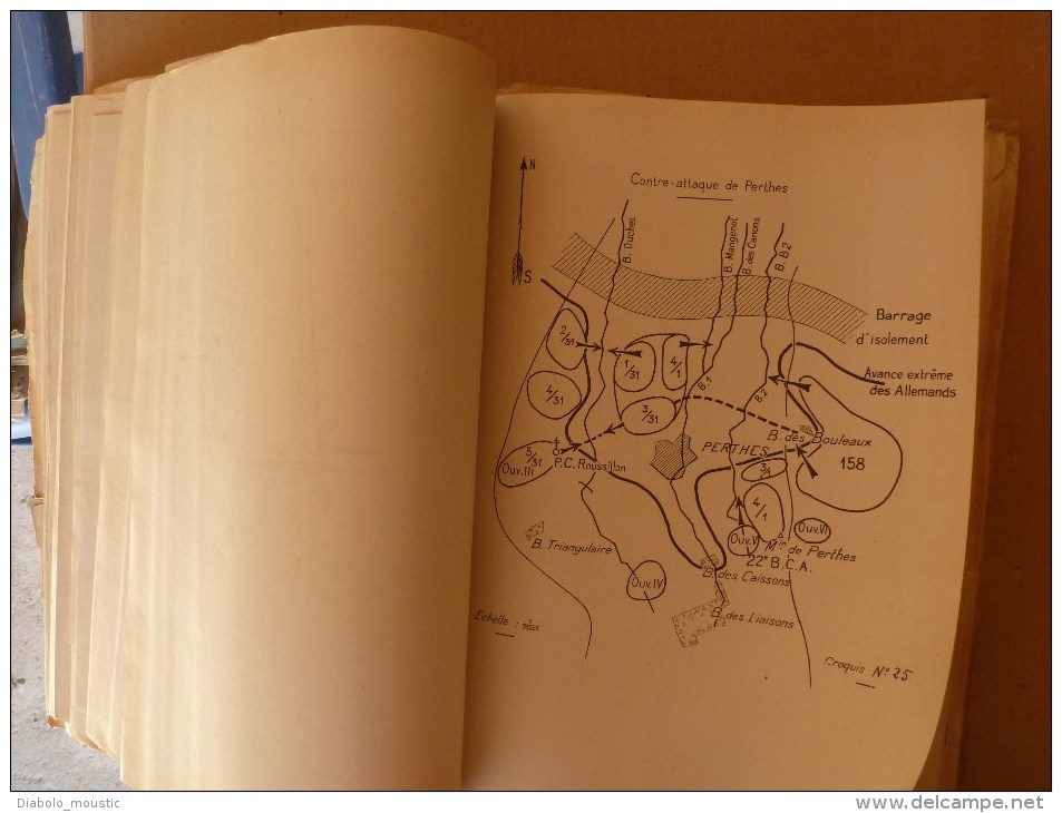 1927 Ecole Spéciale Militaire de St-Cyr COURS D'EMPLOI des ARMES OPERANT en LIAISON au COMBAT ATTAQUE-DEFENSE (Croquis)