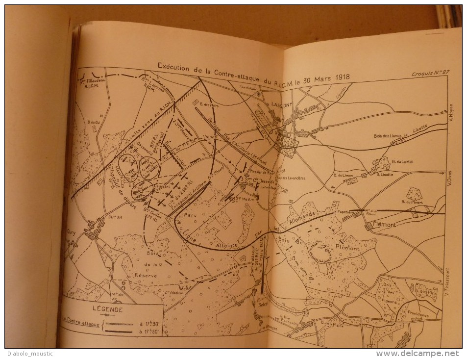 1927 Ecole Spéciale Militaire de St-Cyr COURS D'EMPLOI des ARMES OPERANT en LIAISON au COMBAT ATTAQUE-DEFENSE (Croquis)