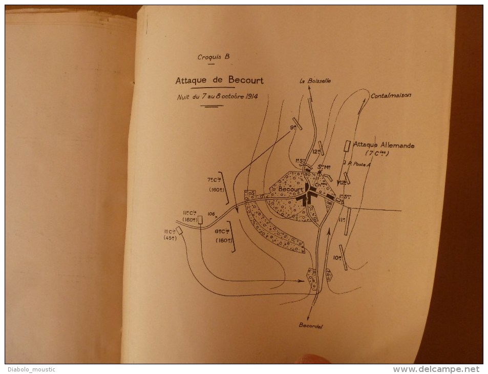 1927 Ecole Spéciale Militaire de St-Cyr COURS D'EMPLOI des ARMES OPERANT en LIAISON au COMBAT ATTAQUE-DEFENSE (Croquis)