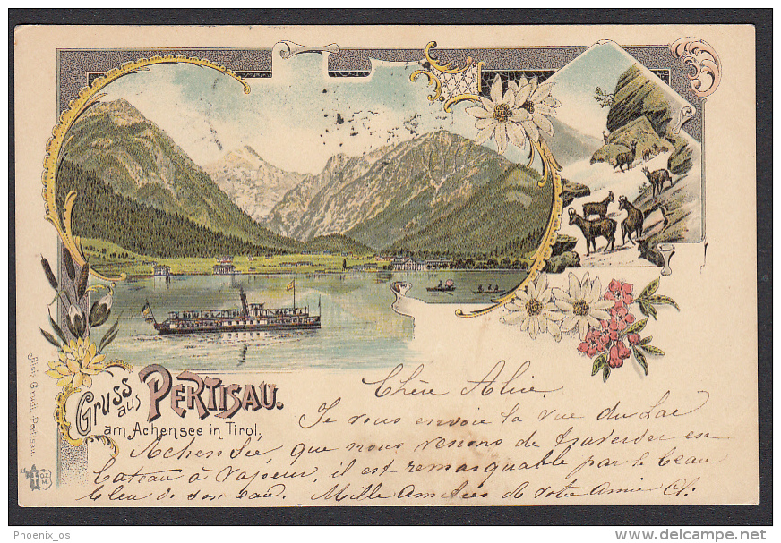 AUSTRIA - Pertisau Small Village Achensee Lake - Tirol, Year 1899, Litho - Achenseeorte