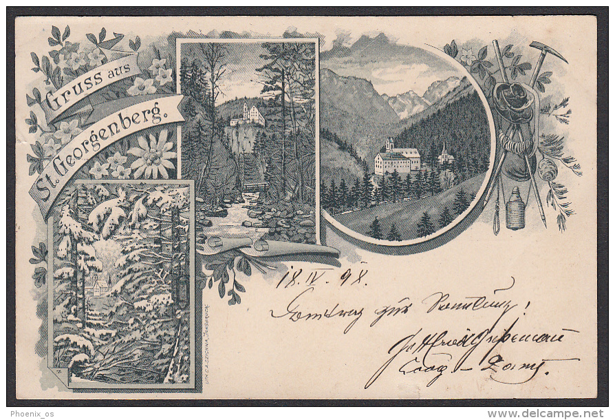 AUSTRIA -  St. Georgenberg - Fiecht Abbey Near Womp - Tirol, Year 1898 - Vomp