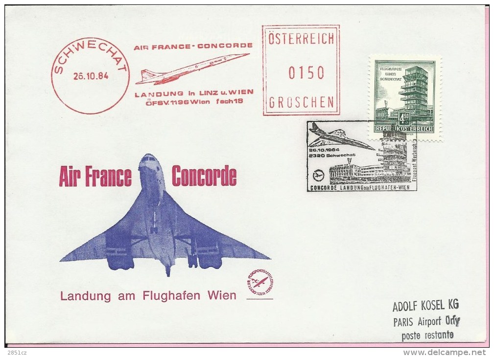 Air France - Concorde, 26.10.1984., Austria - Primi Voli