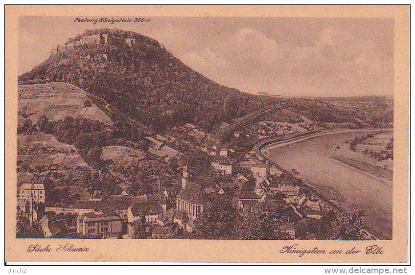 AK Sächsische Schweiz - Königstein An Der Elbe (9089) - Koenigstein (Saechs. Schw.)